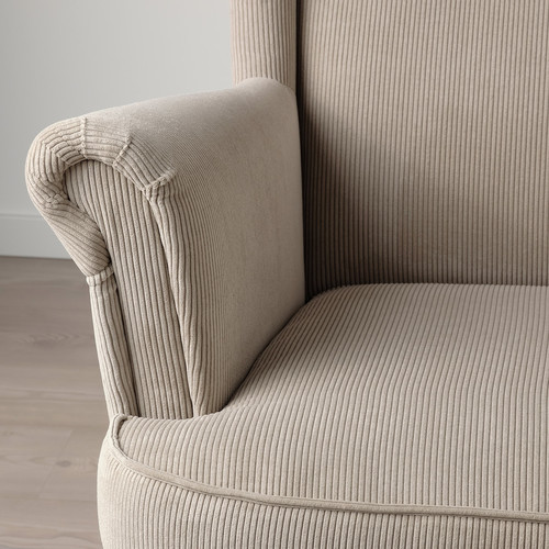 STRANDMON Wing chair, Kelinge beige