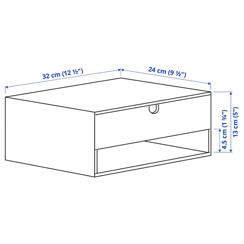 HÄSTVISKARE Mini chest of drawers, oak effect, 32x24 cm