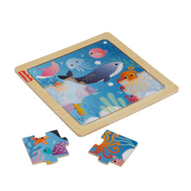 Fisher-Price Wooden Jigsaw Puzzle, assorted, HXV15 2+