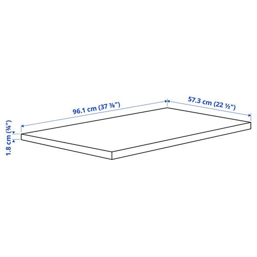 KOMPLEMENT Shelf, beige, 100x58 cm