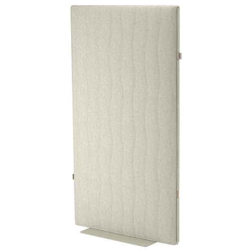 MITTZON Acoustic screen, floor standing, Gunnared beige, 90x157 cm