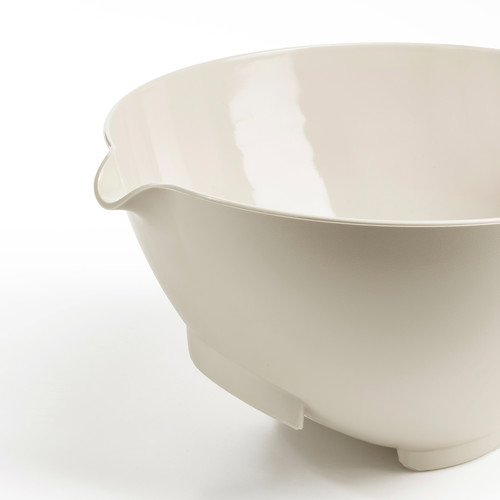 VISPNING Mixing bowl, beige, 3.0 l