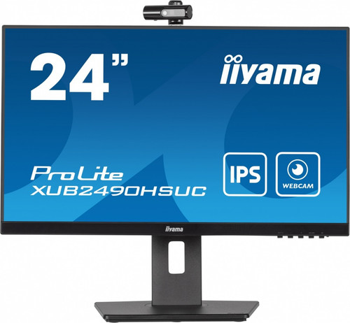 IIyama 23.8" Monitor XUB2490HSUC-B5 IPS FHD CAM MIC HDMI DP