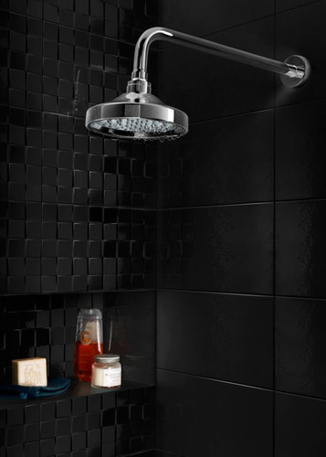 Glazed Tile Alexandrina Cersanit 25 x 40, black, 1.2 m2