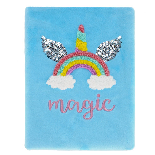 Plush Notebook Magic Unicorn