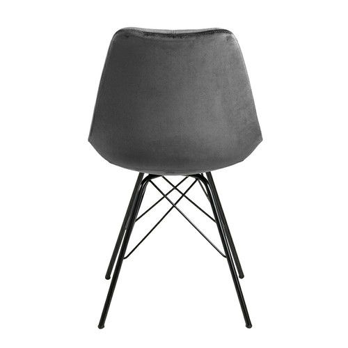 Chair Eris, velvet, grey