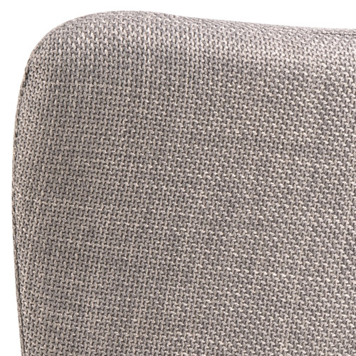 Upholstered Chair with Armrests Laura, light grey