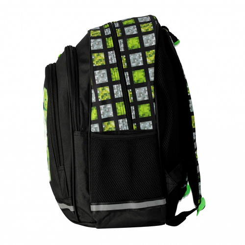 School Backpack Pixel, green