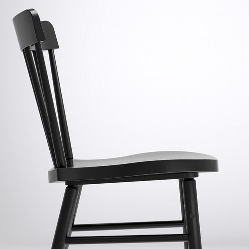 MÖCKELBY / NORRARYD Table and 6 chairs, oak, black, 235x100 cm