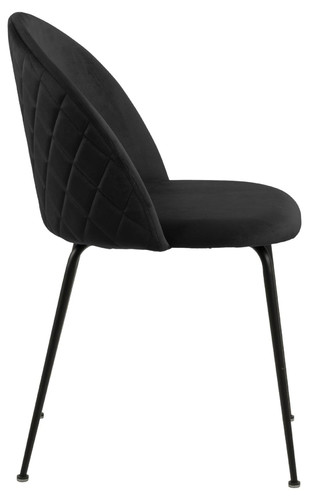 Upholstered Chair Louise, black