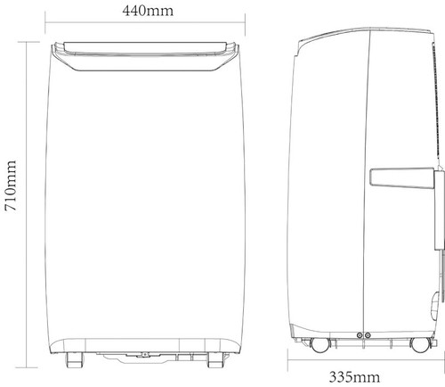 GoodHome Portable Air Conditioner monoblock 12000 BTU