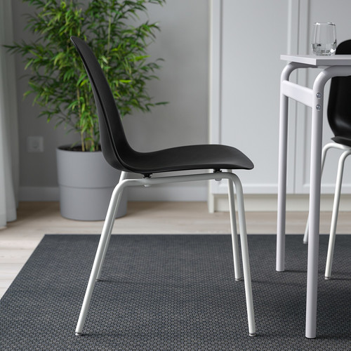 LIDÅS Chair, black/Sefast white