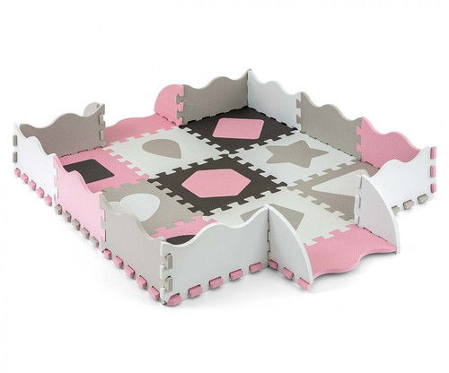 Milly Mally Floor Mat Puzzle Jolly Pink Grey 10m+