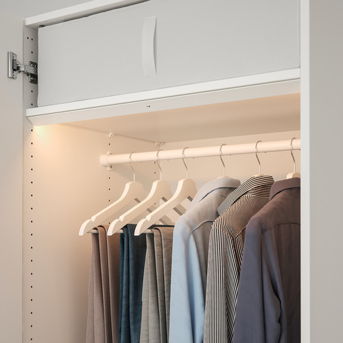 ÖVERSIDAN LED wardrobe lighting strp w sensor, dimmable white, 71 cm