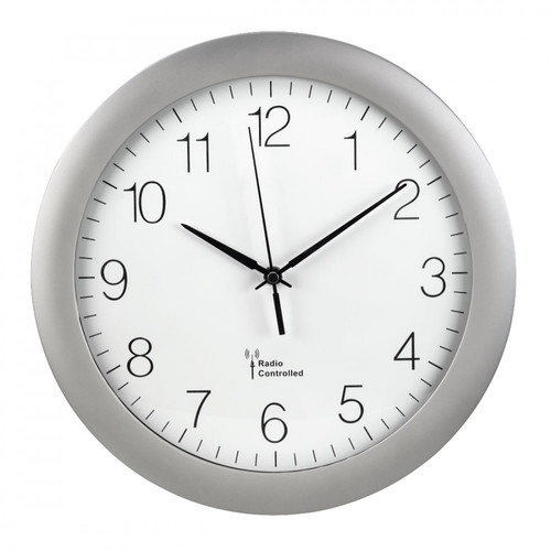 Hama Wall Clock DCF PG-300, silver