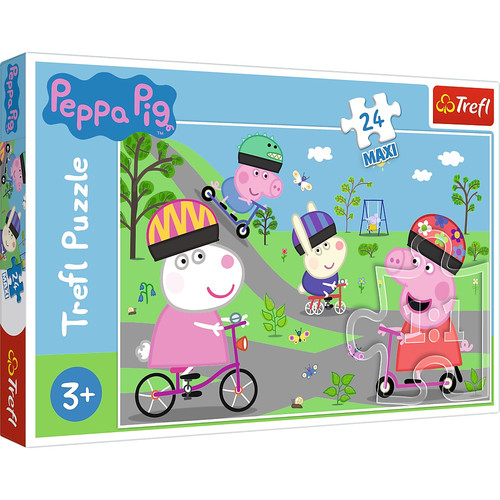 Trefl Children's Puzzle Maxi Peppa Pig Active Day 24pcs 3+