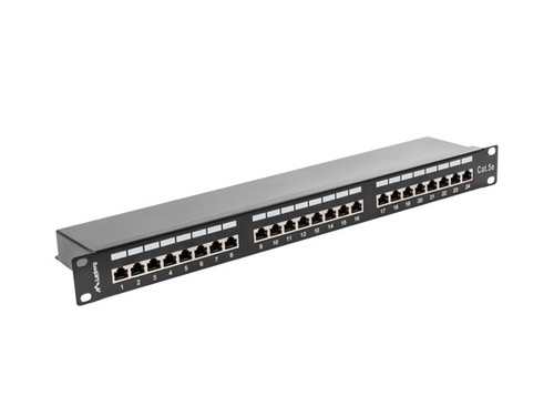 Lanberg Patch Panel 24 Port 1U Cat.5e, black