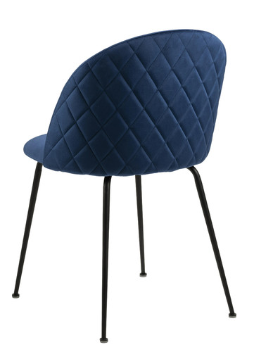 Upholstered Chair Louise, dark blue