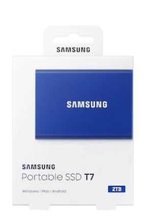 Samsung Portable Drive SSD T7 2TB USB 3.2 GEN.2, blue