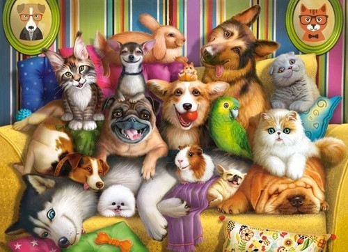 Castorland Children's Puzzle Playful Pets 70pcs 5+