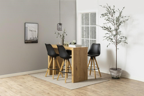 Bar Stool Dima, black/wood