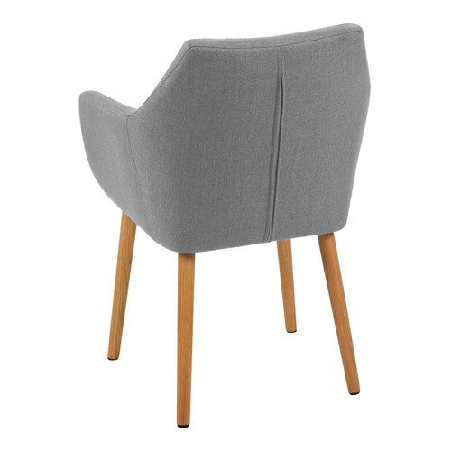 Upholstered Chair Nora, Light Grey