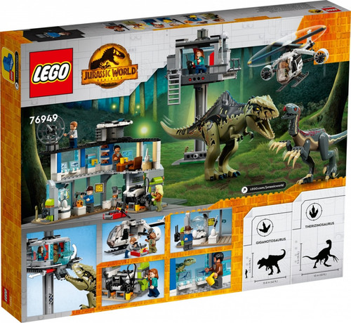 LEGO Jurassic World Giganotosaurus and Therizinosaurus Attack 9+