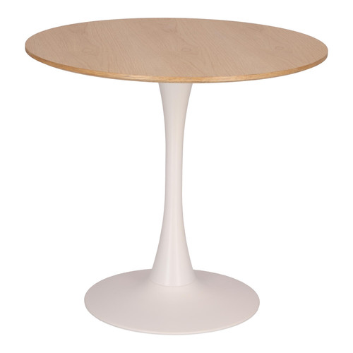 Table Simplet Skinny 80 cm, oak/white