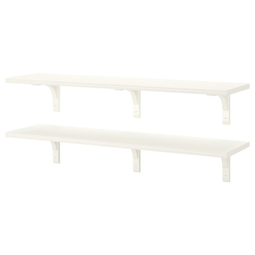 BERGSHULT / RAMSHULT Wall shelf combination, white, 120x30 cm