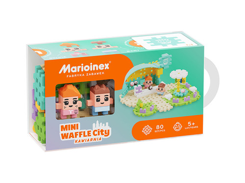 Marioinex Mini Waffle Blocks Set City Cafe 80pcs 3+