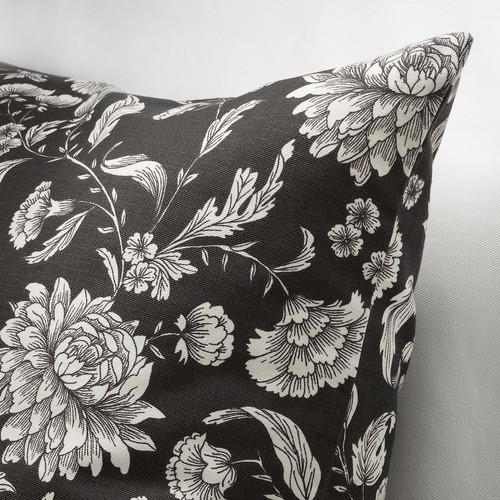 IDALINNEA Cushion cover, anthracite, 50x50 cm