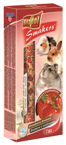 Vitapol Smakers Snack for Rodents & Rabbits - Strawberry 2pcs