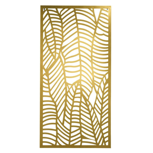 Metal Wall Decoration Rawdat 90x45cm, gold