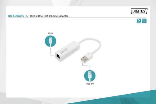 DIGITUS 10/100 Mbps Network USB Adapter