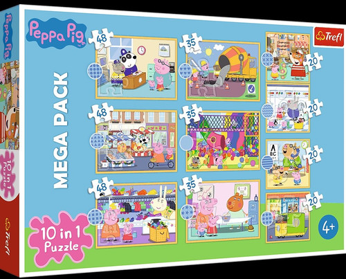 Trefl Children's Puzzle Peppa Pig 10in1 4+