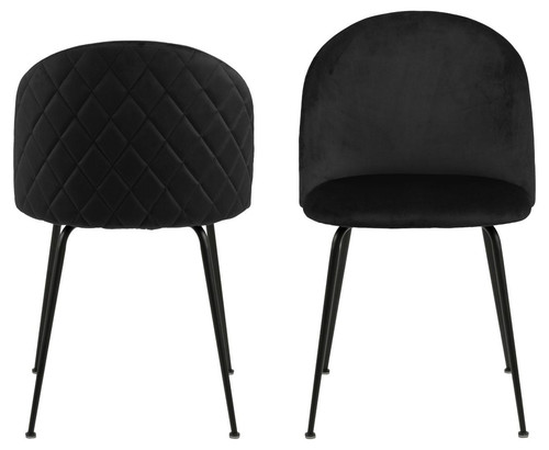 Upholstered Chair Louise, black