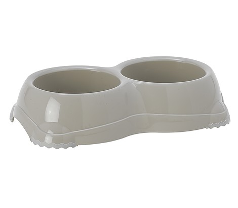 Dog Bowl Smarty Double 1 2x 0.33l, beige