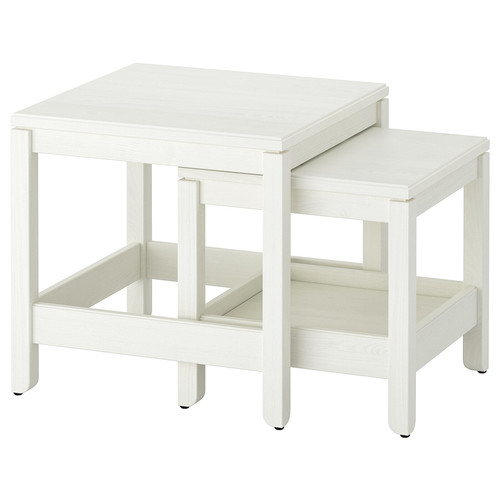 HAVSTA Nest of tables, set of 2, white