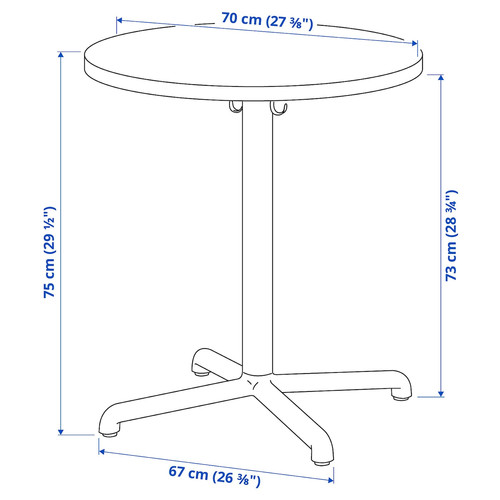 STENSELE / KARLPETTER Table and 2 chairs, anthracite anthracite/Gunnared medium grey black, 70 cm