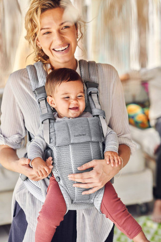 BABYBJORN - Baby Carrier Harmony 3D Mesh, Silver 0-36m