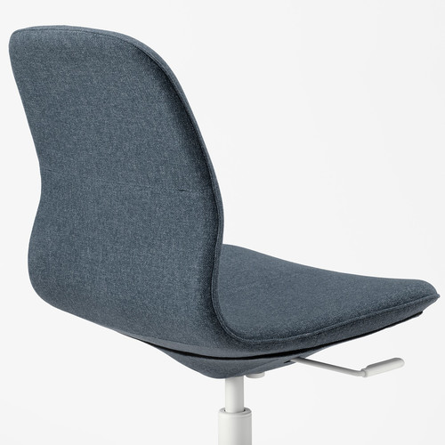 LÅNGFJÄLL Office chair, Gunnared blue/white, 68x68 cm