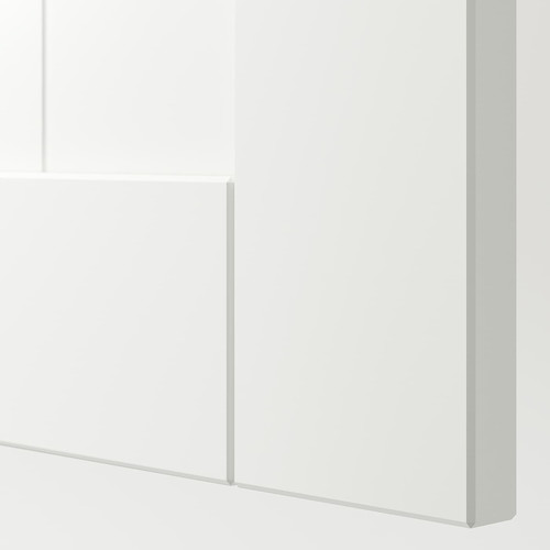 GULLABERG Door with hinges, white, 50x195 cm