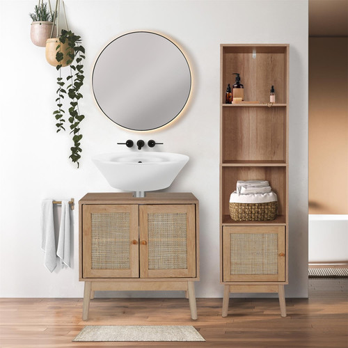 Wash-Basin Cabinet Under Sink Cabinet Bali, natural