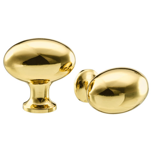 ENERYDA Knob, brass-colour, 35 mm, 2 pack