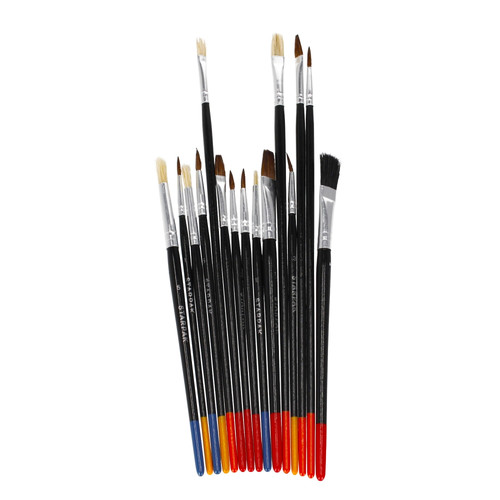 Starpak Brush Set School Paintbrushes 15pcs