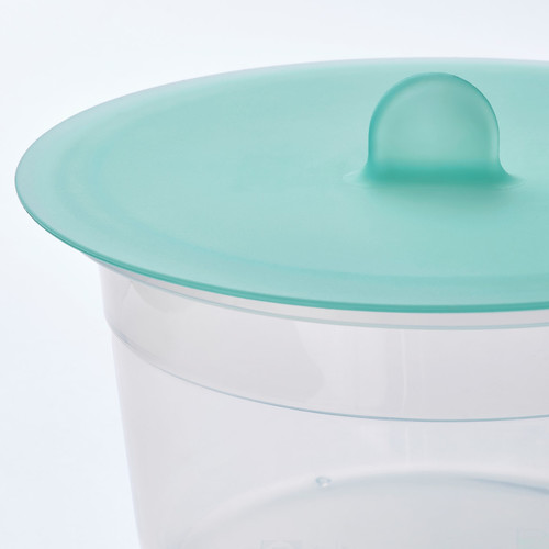 IKEA 365+ Food container with lid, round plastic/silicone, 750 ml