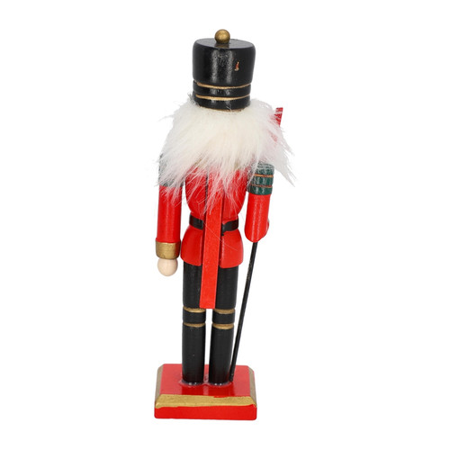 Nutcracker Christmas Decoration 15cm, red/cap