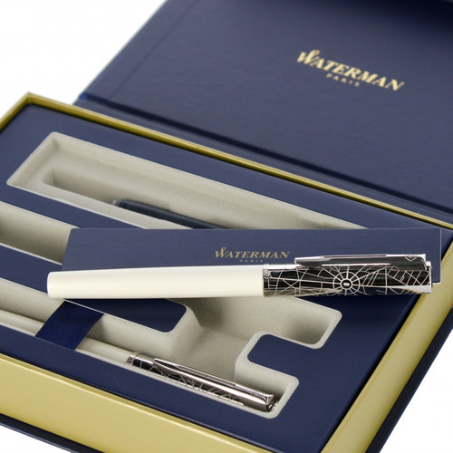 Waterman Gift Set Fountain Pen & Pen Allure White