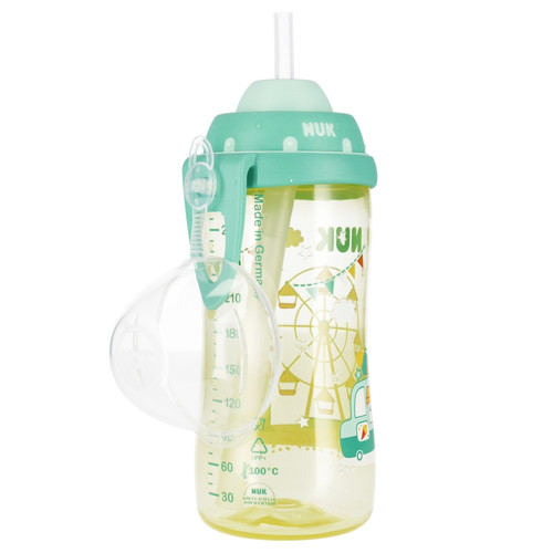 NUK First Choice Flexi Cup 300ml 12m+, yellow-green