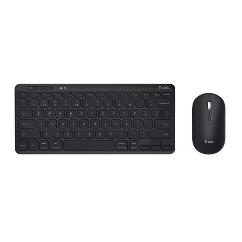 Trust Multi-Device Wireless Keyboard and Mouse Set Lyra, black